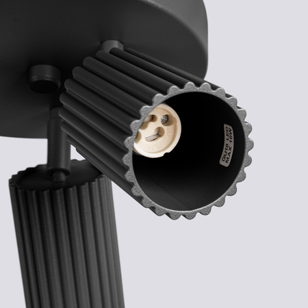 Lampa Sufitowa Plafon Tuba Spot 3x GU10 Czarna Karbon Deep Space SL.1582 Sollux