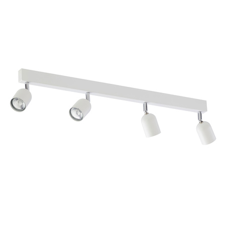 Lampa Sufitowa TOP WHITE Spot Listwa Biało-Srebrna Nowoczesna 4xGU10 1024 TK Lighting