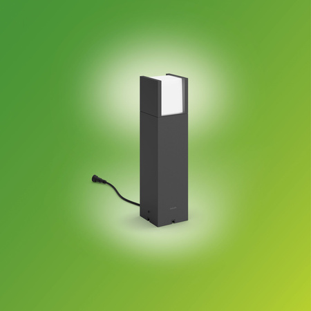 Lampa Ogrodowa Zewnętrzna SŁUPEK 40cm LED 6W 600lm 2700K IP44 Low Voltage 12V Philips