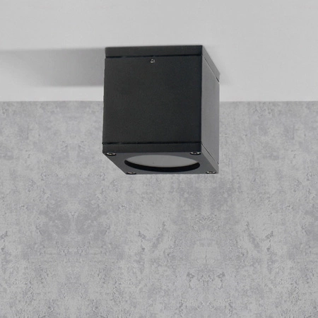 Oprawa Sufitowa Zewnętrzna Punktowa GU10 Czarna IP54 Morris Sanico Goldlux