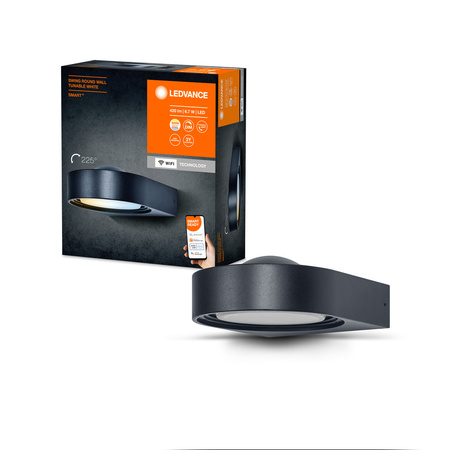 Lampa Ogrodowa Kinkiet Elewacyjny LED 6.7W IP44 SMART+ WiFi CCT Ściemnialna Round Wall LEDVANCE