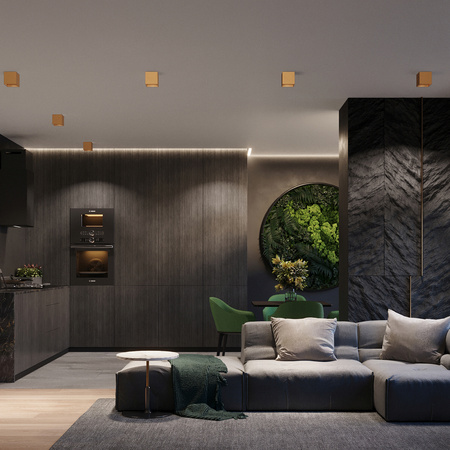 Lampa Sufitowa Oprawa Natynkowa SPOT GU10 Kwadratowa Złota Minimalistyczna Quad Sollux