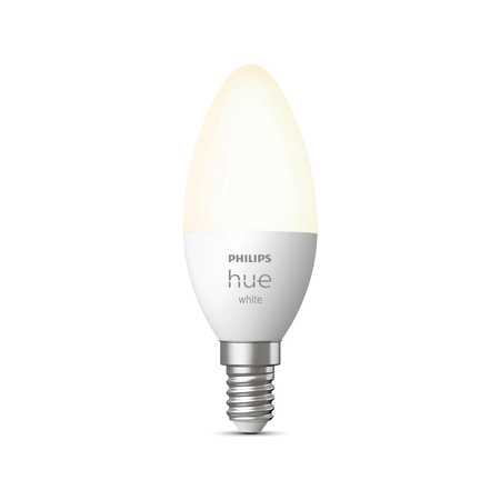 Żarówka LED E14 Świeczka B39 5.5W = 40W 470lm 2700K Biała Ciepła SMART Inteligentna Bluetooth ZigBee White Philips HUE