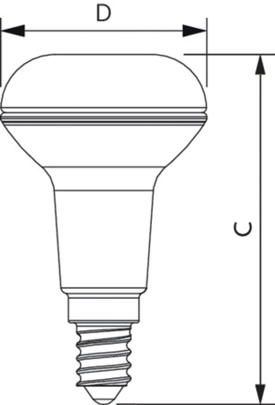 Żarówka LED E14 NR50 4,3W = 60W 320lm 2700K Ciepła 36° PHILIPS