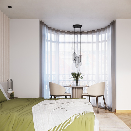 Lampa Sufitowa Wisząca Zwis 3x G9 Nieregularna Czarna Nowoczesna Brina Sollux