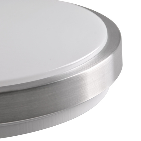 Plafon Sufitowy Oprawa Natynkowa 2x E27 Biała Srebrna Benedykt Sanico Goldlux