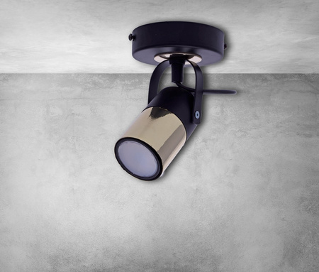 Lampa Ścienna Kinkiet WILSON Czarna 1xGU10 Milagro