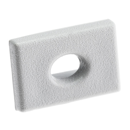 Zaślepka do profilu KM33 z otworem szara tworzywo sztuczne