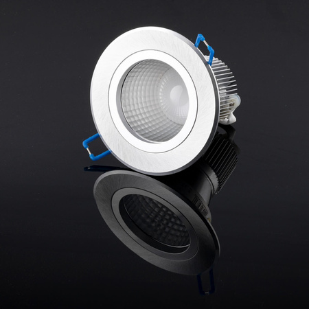 Oprawa Sufitowa 5W Podtynkowa LED DOWNLIGHT DEEP Okrągła 4000K 400lm Srebrna