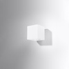 Lampa Ścienna Kinkiet Kostka G9 Kwadratowa Biała Nowoczesna Rico Sollux