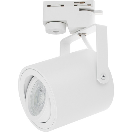 Zestaw Szyna Oświetleniowa Szynoprzewód 1m + 2x Reflektor Szynowy LED Lampa GU10 Biały Mat