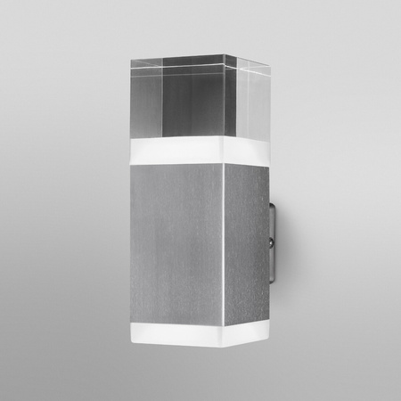 Lampa Ogrodowa Zewnętrzna Kinkiet Elewacyjny LED 9W 800lm 3000K IP44 Srebrny Endura Ledvance