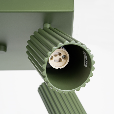 Lampa Sufitowa Reflektor Tuba Spot 4x GU10 Oliwkowa Karbon Deep Space SL.1621 Sollux