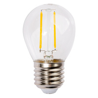 Żarówka LED E27 G45 2W = 23W 230lm 3000K Ciepła 280° Filament GOLDLUX (Polux)