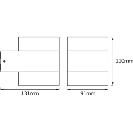 Kinkiet Ogrodowy Lampa Elewacyjna Zewnętrzna LED 12.5W 980lm 3000K Ciepła Biały IP44 Endura Osram