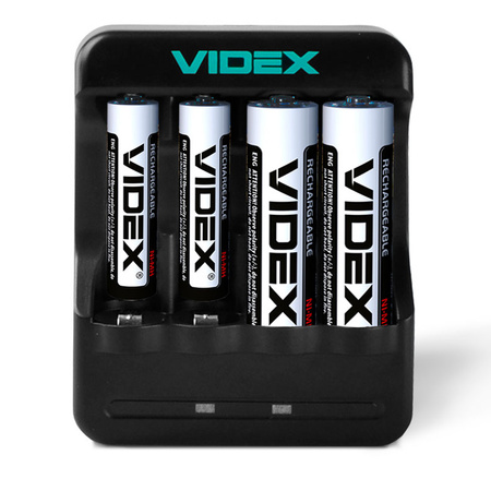Ładowarka do Akumulatorków Baterii 4x AA 4x AAA R6 R3 Powerbank Videx