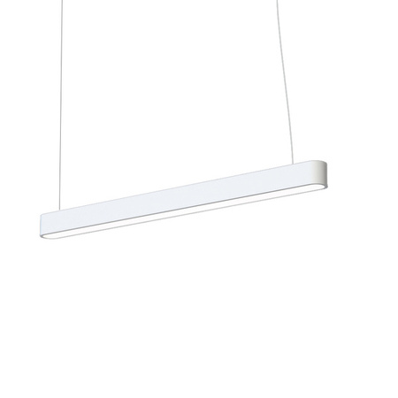 Lampa Wisząca SOFT 7547 Nowodvorski Biała 2xLED Tube T8 Sufitowa 90x6 Nowoczesna