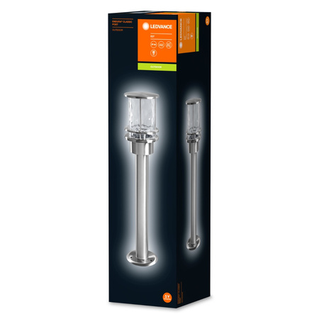 Lampa Ogrodowa Zewnętrzna Kinkiet Elewacyjny LED E27 IP44 Srebrny Endura Ledvance