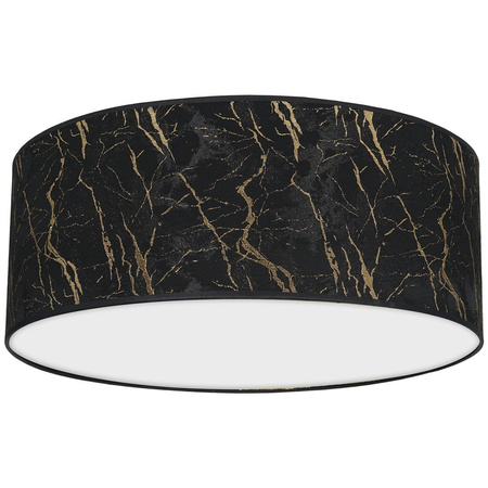 Plafon LED Lampa Sufitowa SENSO Czarna Złota 2xE27 Ø40cm Milagro