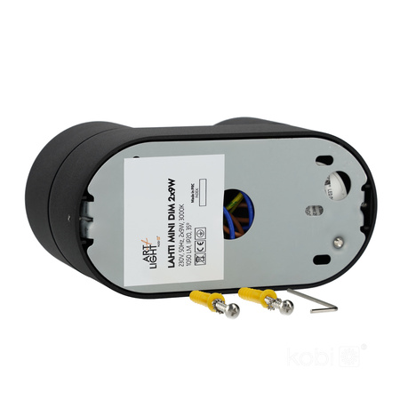 Oprawa Sufitowa Reflektor Regulowany LED 18W 1050lm 3000K Ciepła Ściemnialna CRI90 Czarna Lahti Kobi