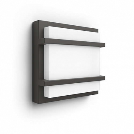 Kinkiet Ogrodowy Lampa Elewacyjna Zewnętrzna LED 12W 1200lm 4000K IP44 Antracyt Petronia Philips