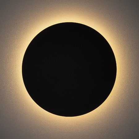 Kinkiet Ścienny Lampa Natynkowa LED 13W 160lm 3000K Ciepła Czarna RING LED L 7636 Nowodvorski