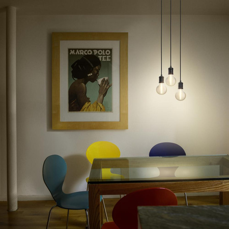 Lampa Sufitowa Wisząca E27 Zwis Czarny Vintage 1906 Pendulum Ledvance