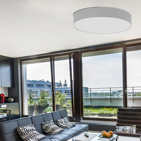 Lampa Sufitowa Plafon Oprawa RONDO WHITE Okrągła Biała 80cm 15W 6xE27 2443 TK Lighting