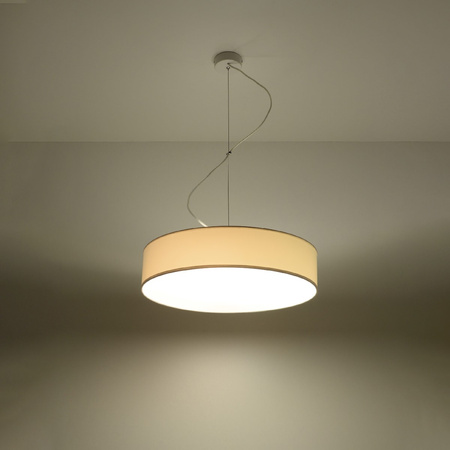 Lampa Sufitowa Wisząca Plafon 3x E27 Okrągła Biała Minimalistyczna Arena Sollux