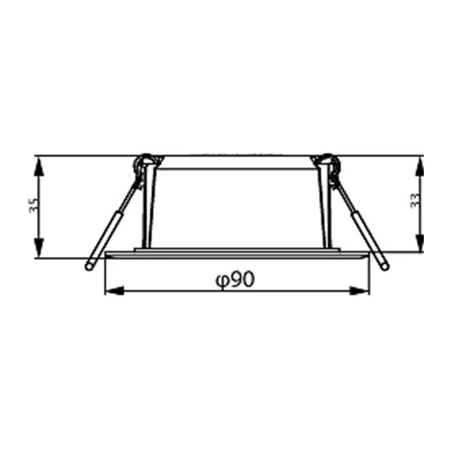Panel LED Oprawa Podtynkowa Wpuszczana LED 5.5W 550lm 4000K Biała Meson Philips