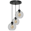 Lampa wisząca SOFIA 3xE27 MLP6582 Transparentny Klosz Kula Milagro Metal + Szkło
