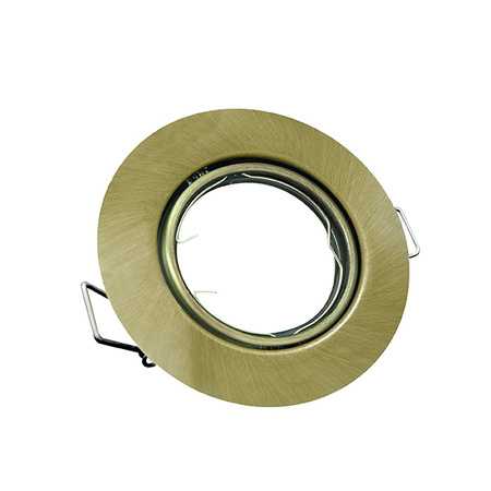 Zestaw 3 x Oprawa halogenowa ruchoma OPIN GOLDLUX (Polux) okrągła metal patyna MR16 GU10