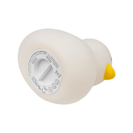 Lampka Nocna LED Biurkowa Stołowa Dziecięca 0.4W 1lm RGB 360° Biały IP67 Kaczka Masterled