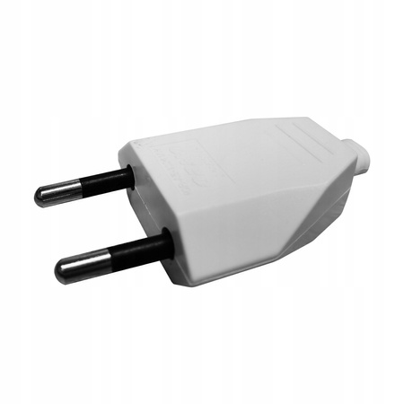 Wtyczka Elektryczna Płaska Wtyk 2P 25A 250V Rozbieralna Biała ORNO