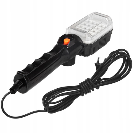 Latarka Warsztatowa Lampa Garażowa LED 230V 12W 960lm Magnes Haczyk na Kablu 5m MasterLED