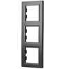 Ramka 3-krotna Pionowa Do Gniazda Potrójna Asfora Antracyt