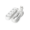 Przedłużacz Sieciowy Wtyk 4x Gniazdo z Uziemieniem Listwa Zasilająca 5m Biały Linea Kobi