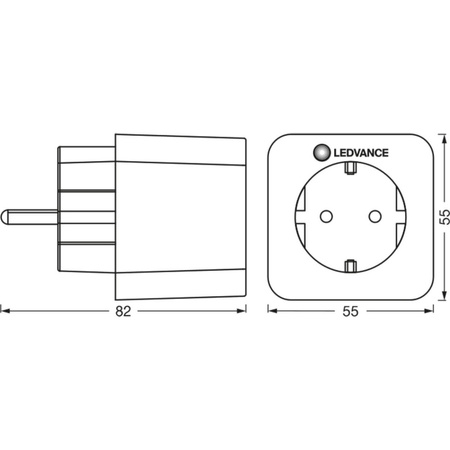 Inteligentne Gniazdko Sieciowe EU 230V 16A SMART+ ZigBee Plug Ledvance