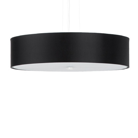 Lampa Sufitowa Wisząca Zwis 5x E27 Żyrandol Geometryczna Czarna Minimalistyczna Skala Sollux