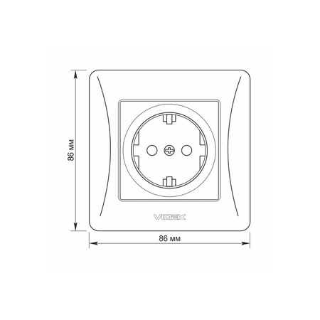 Gniazdko Pojedynczne Kontakt 16A Natynkowy Czarny BINERA VIDEX