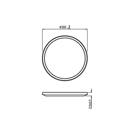 Lampa Sufitowa Plafon LED 18W 1500lm 2700K SceneSwitch Biała Super Slim CL550 Philips