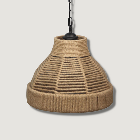 Lampa Sufitowa Wisząca Zwis E27 Beżowy Czarna Avera Sanico Goldlux