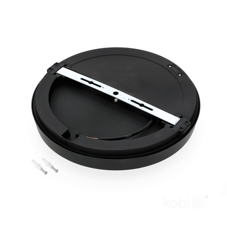 Plafon LED Łazienkowy Sufitowy Natynkowy 18W 1710lm 4000K 120° Czarny IP65 Nairos Kobi