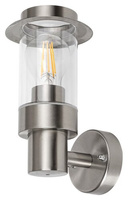Lampa Ogrodowa LED Kinkiet Elewacyjny WARSAW E27 IP44 Chrom RABALUX