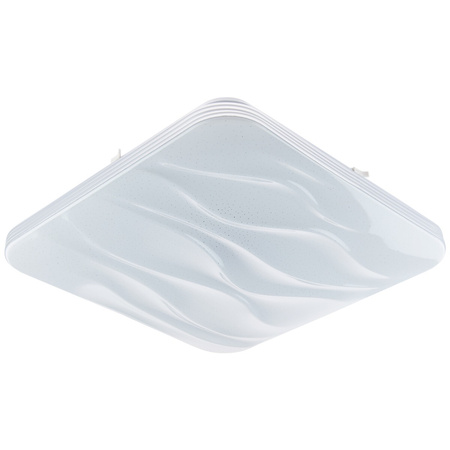 Plafon LED sufitowy łazienkowy 72W 3000-6500K Biały Kwadratowy Diament 43cm + Pilot