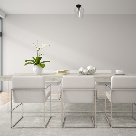 Lampa Sufitowa SANTIAGO CLEAR 1xE27 Milagro