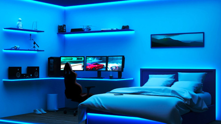 Taśma LED 22W Pasek RGB 20m Inteligentna SMART WiFi Bluetooth Aplikacja WiZ