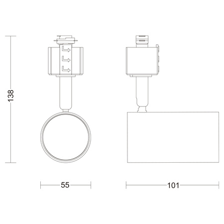 Reflektor Szynowy Lampa na Szynę Oświetleniową Szynoprzewód LED GU10 Biała EasyLink Zilo Philips