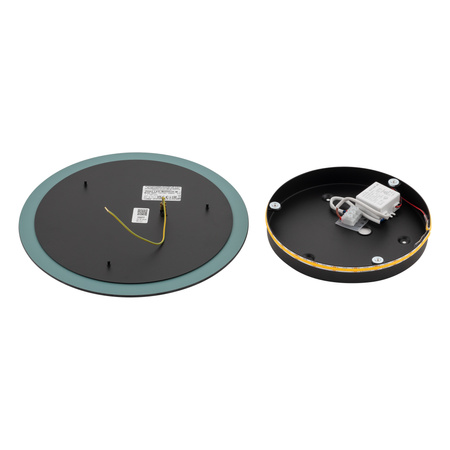 Kinkiet Ścienny Lampa Natynkowa LED 10W 60lm 3000K Ciepła Srebrna Nowoczesna RING MIRROR LED M 10277 Nowodvorski