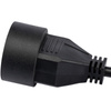 Przedłużacz sieciowy wtyk – gniazdo z uziemieniem 1,5m 3x1,0mm 13A Czarny ECOLIGHT